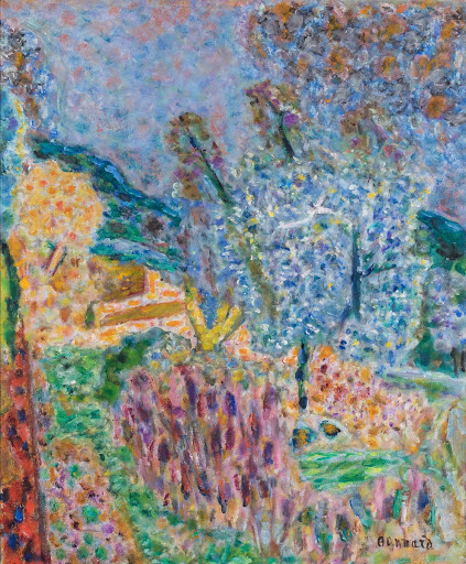 Bonnard - Le jardin au Cannet : Écharpes longues 140cm en soie